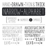 narrow alphabet
