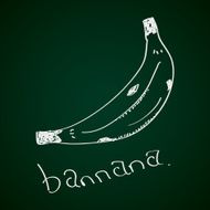 Simple doodle of a banana