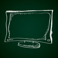 Simple doodle of a television N2