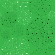 Seamless abstract green background with circular lines Vector il N3
