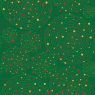 Seamless abstract green background with circular lines Vector il N4