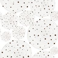 Seamless hand-drawn pattern with gray spirals Vector illustrati