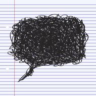 Simple doodle of a speech bubble N8