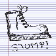 Simple doodle of a boot N3