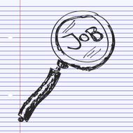 Simple doodle of a job search N2