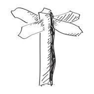 Simple doodle of a signpost N3