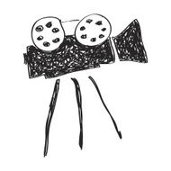 Simple doodle of a film camera