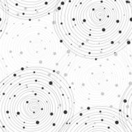 Seamless hand-drawn pattern with gray spirals Vector illustrati N3