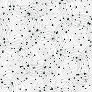 Seamless hand-drawn pattern with gray spirals Vector illustrati N5