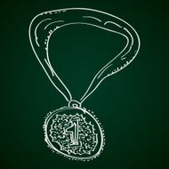 Simple doodle of a medal