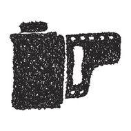 Simple doodle of a camera film