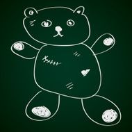 Simple doodle of a teddy bear