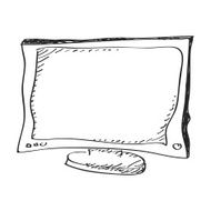 Simple doodle of a television N3