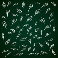 Simple doodle of some leaves