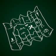 Simple doodle of a map