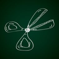 Simple doodle of a pair scissors