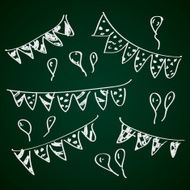 Simple doodle of some bunting