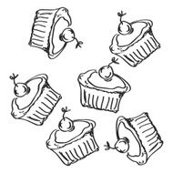 Simple doodle of some cakes
