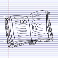 Simple doodle of a book N3