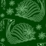 Seamless pattern of cartoon snails vector background Henna Meh