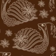 Seamless pattern of cartoon snails vector background Henna Meh N2