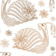 Seamless pattern of cartoon snails vector background Henna Meh N4