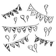 Simple doodle of some bunting N2