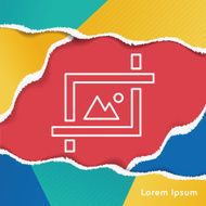 camera depth of field line icon