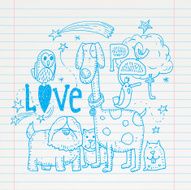 Pet icons set vector illustration N2