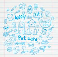 Pet icons set vector illustration N3