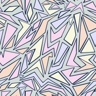Hand drawn seamless colored geometric pattern