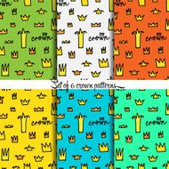 Crowns patterns background