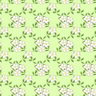 Seamless pattern with bouquets of flowers cartoon N3