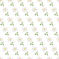 Seamless pattern with bouquets of flowers cartoon N5