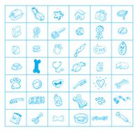 Pet icons set vector illustration N4