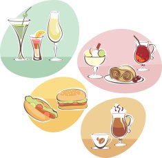 Food and Drinks set