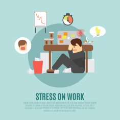 Stress on work flat icon free image download