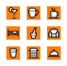 Hotel and Restaurant Icons N3
