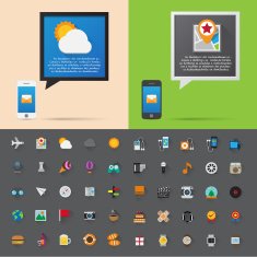 Smartphone and bubble talk message