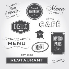 signs and symbols french restaurant
