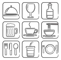 Restaurant icons N34