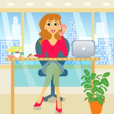 Woman in office N3