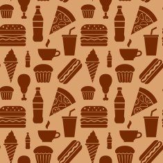 fast food seamless pattern N8