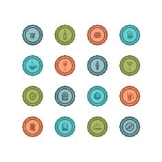 Retro Bar Badges
