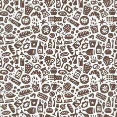 fast food - seamless vector background N3