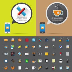 Smartphone and bubble talk message N2
