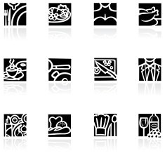 Restaurant icon set N13