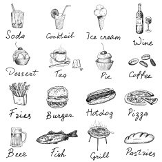 food and inscriptions N2