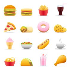 Color Icons - Fast Food