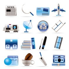 Business and industry icons N8